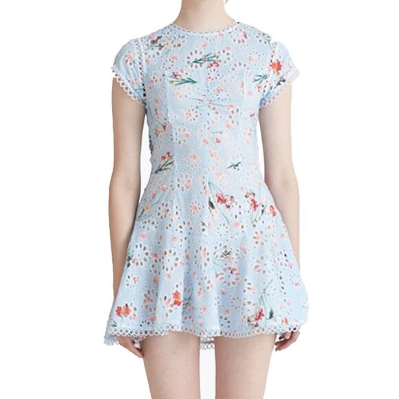 SYDNEY BRODERIE SHORT SLEEVE DRESS NWT - Picture 1 of 14
